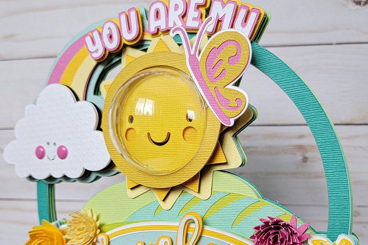 Making a Sunshine Cake Topper With a Plastic Ornament – The 12x12 Cardstock  Shop