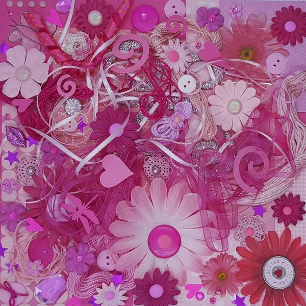pink scrapbook paper with heart theme 6 patterns 40 sheets: double sided  craft paper pad 8x10 inches decorative background for crafting project &  deco (Paperback)