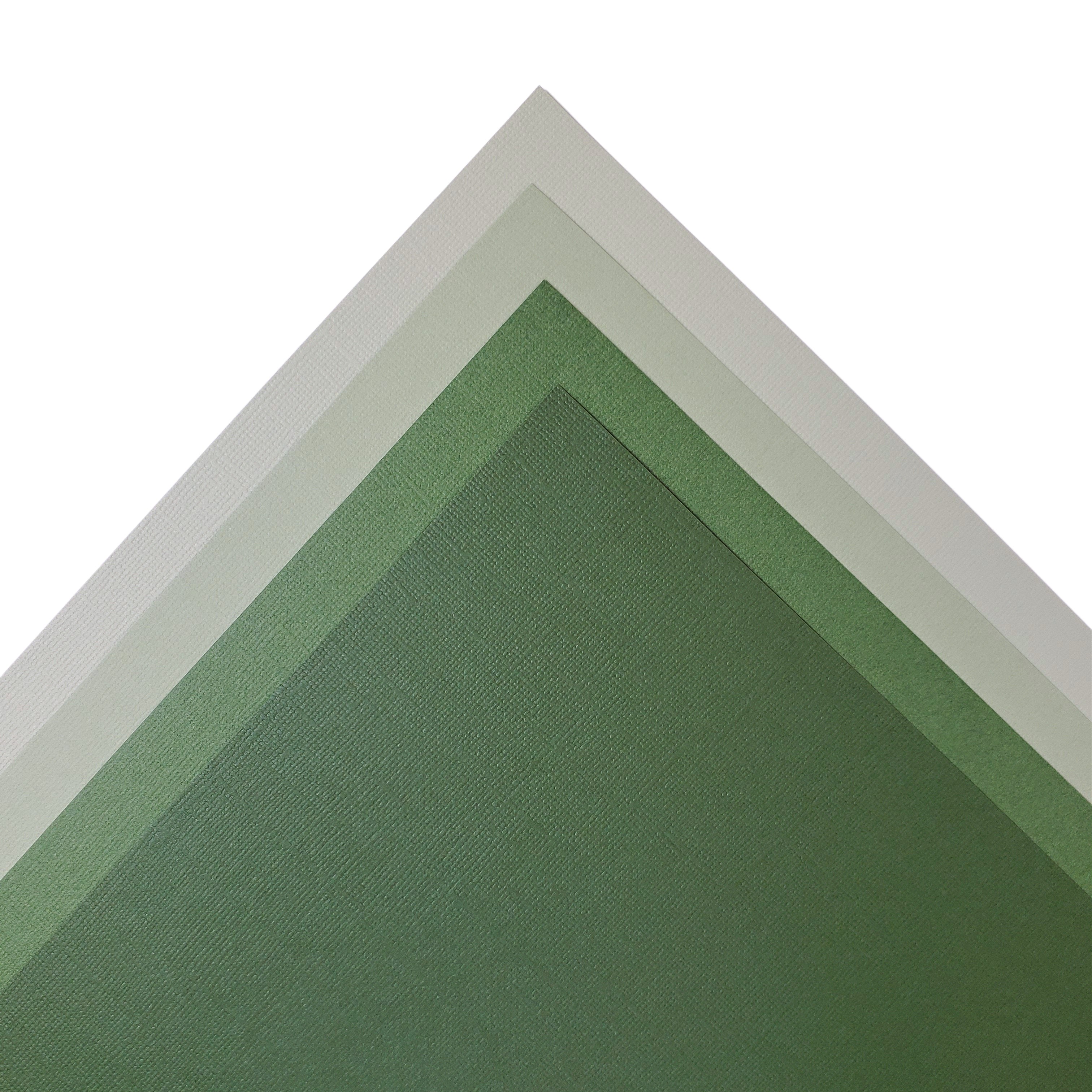 Dark Green Mono Cardstock Variety Pack - 12 Sheets - Bazzill 12x12 Cardstock