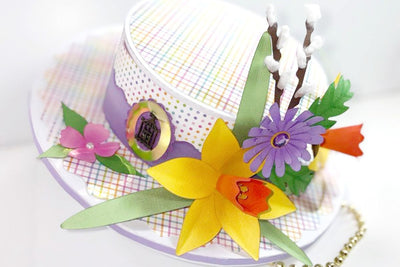 Adorable Cardstock Easter Hat Made With Scrapbook Paper