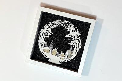 Using Specialty Cardstock In Layered Shadow Box Designs