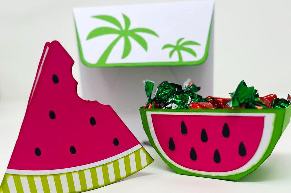 Watermelon Paper Party Decor + Tips For Glue Smudges – The 12x12 ...