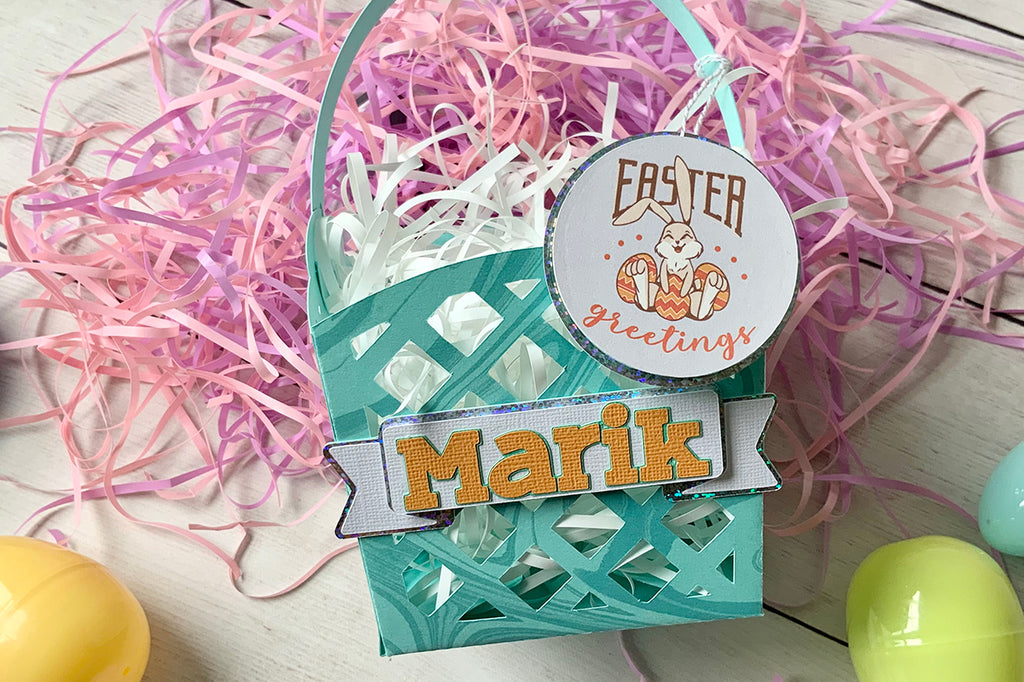 Paper Easter Basket Made With Cricut – The 12x12 Cardstock Shop