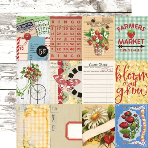 Simple Vintage Berry Fields - Cardstock Stickers