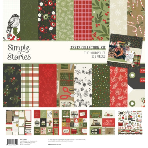 The Holiday Life is a beautiful collection from Simple Stories, showcasing the most wonderful time of the year with plaids, florals, polka dots, and more.