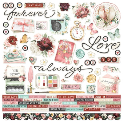 SIMPLE VINTAGE LOVE STORY Collection Kit - Simple Stories