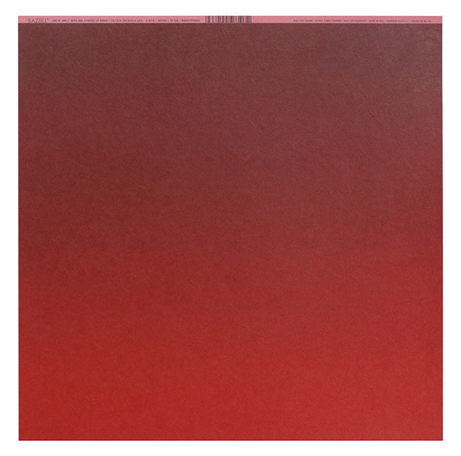 Ombre Pattern on cherry red, 100 lb, smooth cardstock. Premium, heavyweight paper from the Bazzill Trends line. Acid-free and archival quality.