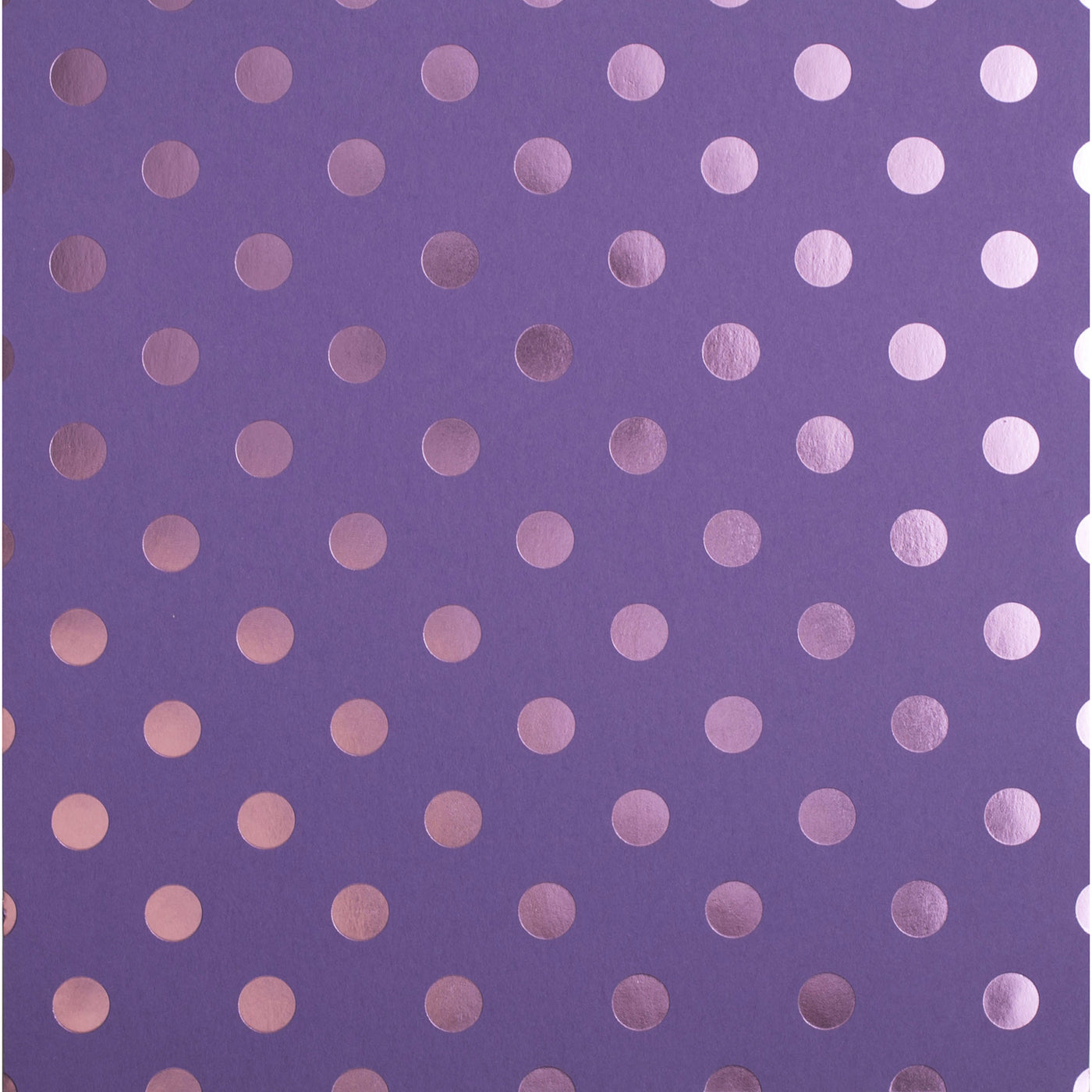 Large purple foil dots on plum-purple colored cardstock from American Crafts Specialty Paper. 12x12 inch. Add flair to invitations, scrapbook pages, or any paper crafts.