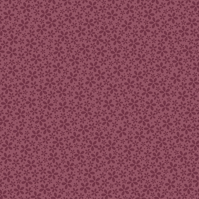 12x12 patterned paper with petite burgundy flowers on a burgundy background. White reverse. Archival quality from core'dinations.