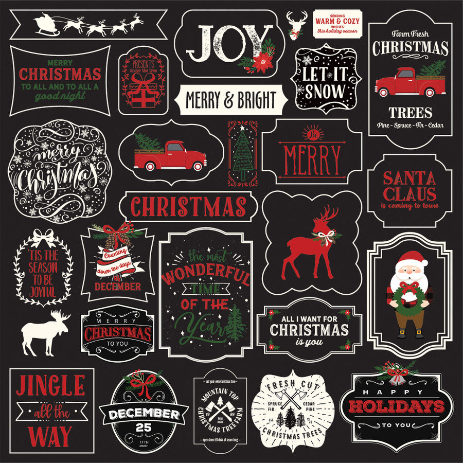 JINGLE ALL THE WAY - 12x12 Double-Sided Patterned Paper - Echo Park