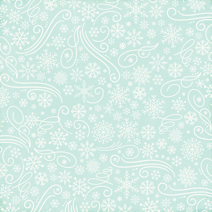 SNOWFLAKE SWIRLS - 12x12 Double-Sided Patterned Paper - Echo Park