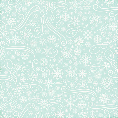 SNOWFLAKE SWIRLS - 12x12 Double-Sided Patterned Paper - Echo Park