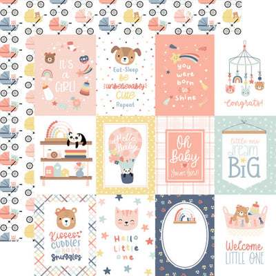 BABY ON BOARD -  GIRL 12x12 Collection Kit - Echo Park