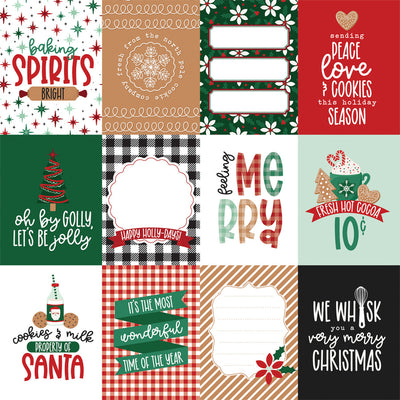 BAKING SPIRITS BRIGHT 3X4 JOURN ALING CARDS - 12x12 Double-Sided Patterned Paper - Echo Park