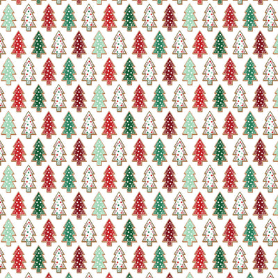 CHRISTMAS TREE COOKIES - 12x12 Double-Sided Patterned Paper - Echo Park