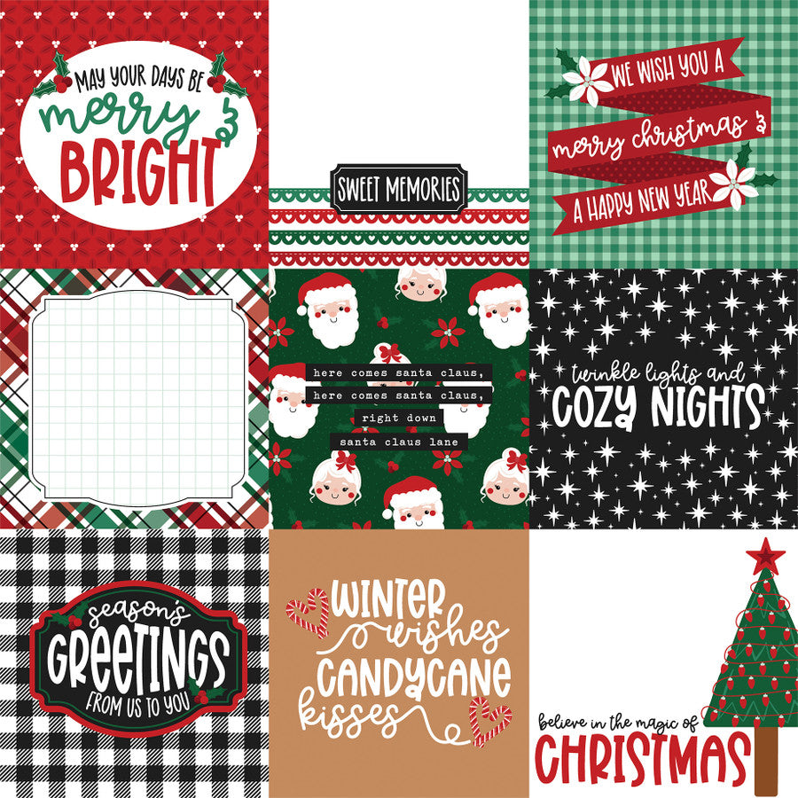 BAKING SPIRITS BRIGHT 4X4 JOURNALING CARDS - 12x12 Double-Sided Paper - Echo Park