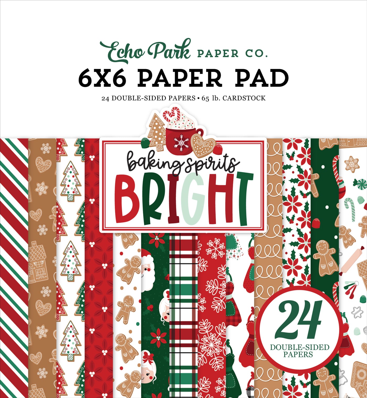 6x6 pad with 24 double-sided pages for fun Christmas paper crafting. Smaller images are great for card making and similar crafts—archival quality.