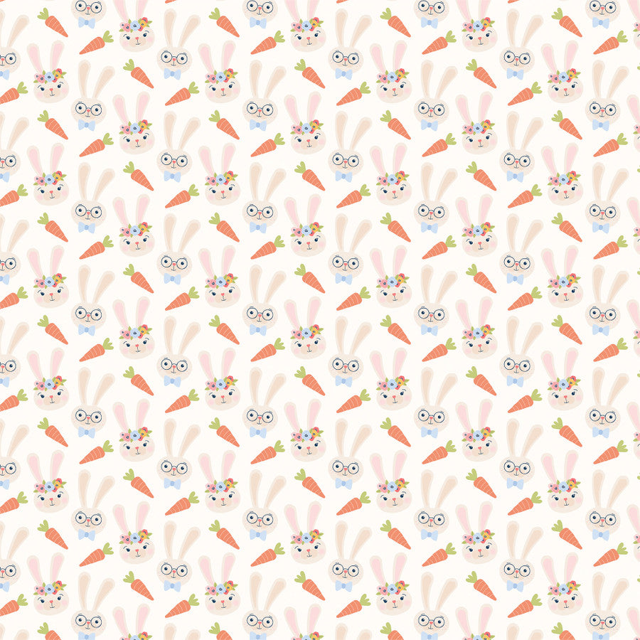 EASTER BUNNIES - 12x12 Double-Sided Patterned Paper - Echo Park