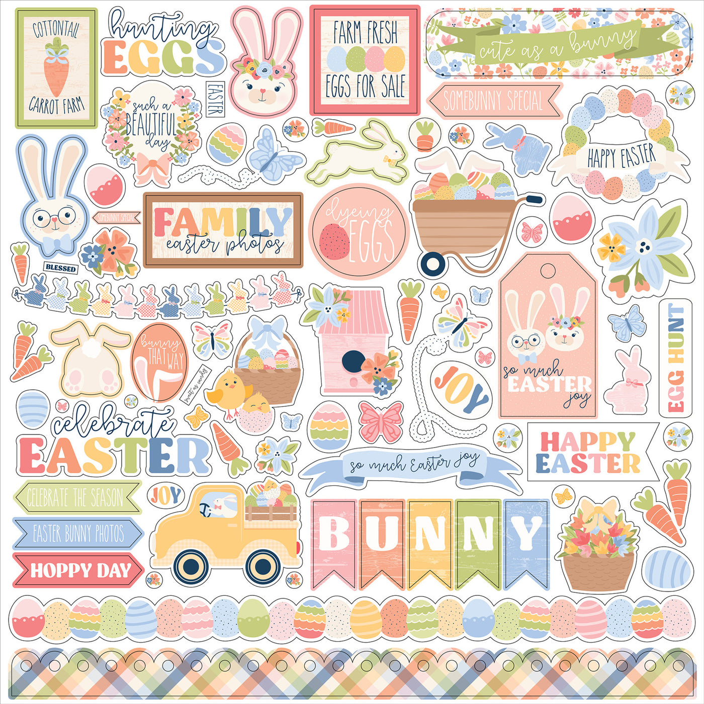 BUNNIES AND BASKETS 12x12 Collection Kit - Echo Park