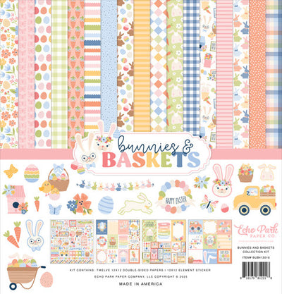 12 double-sided designer sheets with the perfect designs to celebrate the Easter season. Easter-related images and phrases. 12x12 inch textured cardstock.