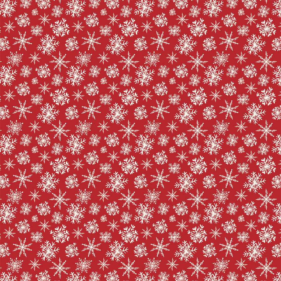 MERRY SNOWFLAKES - 12x12 Patterned Cardstock - Carta Bella