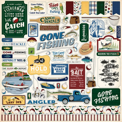 GONE FISHING 12x12 Collection Kit - Carta Bella