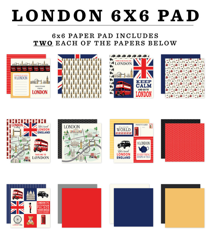 LONDON 6x6 Paper Pad - Carta Bella