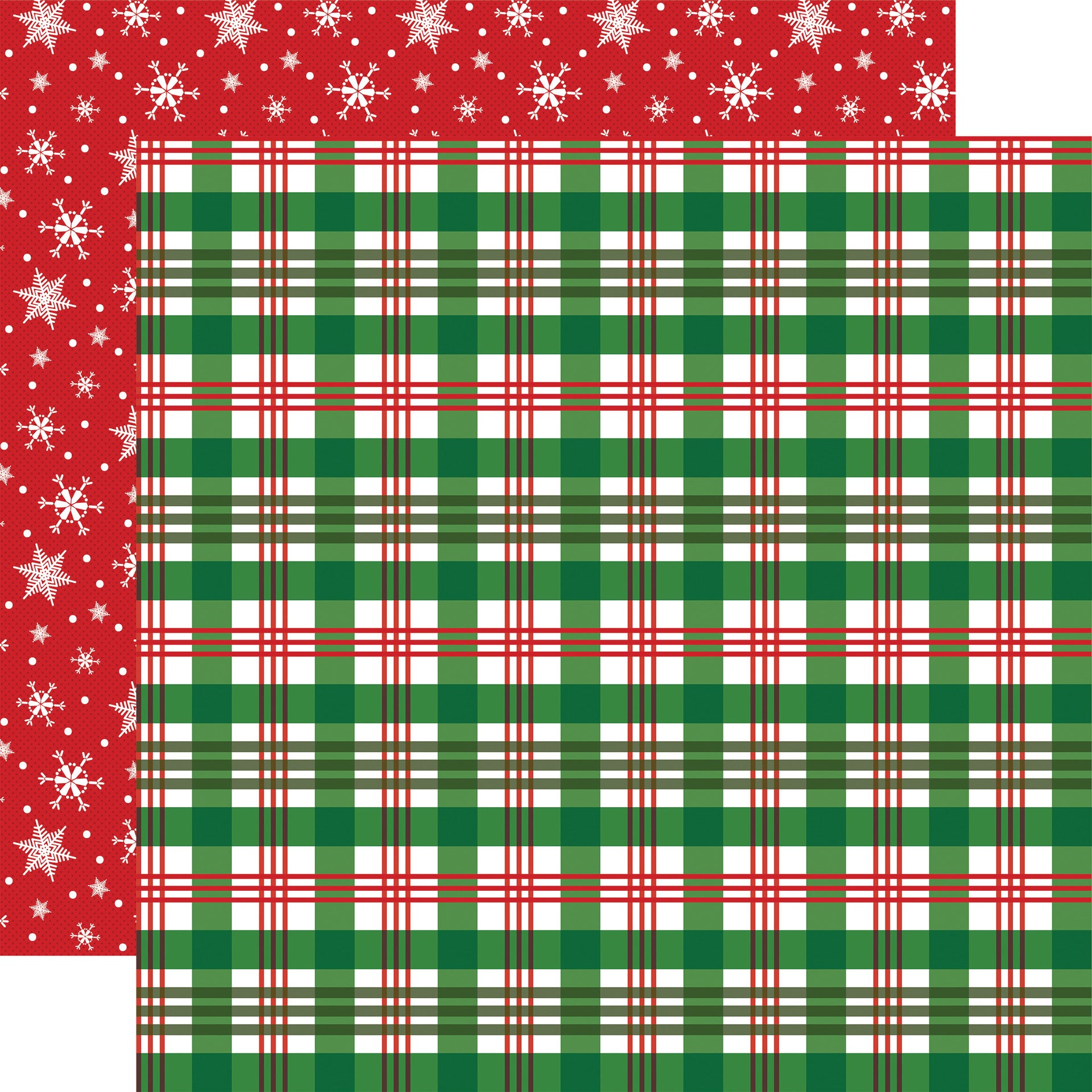 CHRISTMAS PLAID - 12x12 Patterned Cardstock - Carta Bella – The 12x12 ...