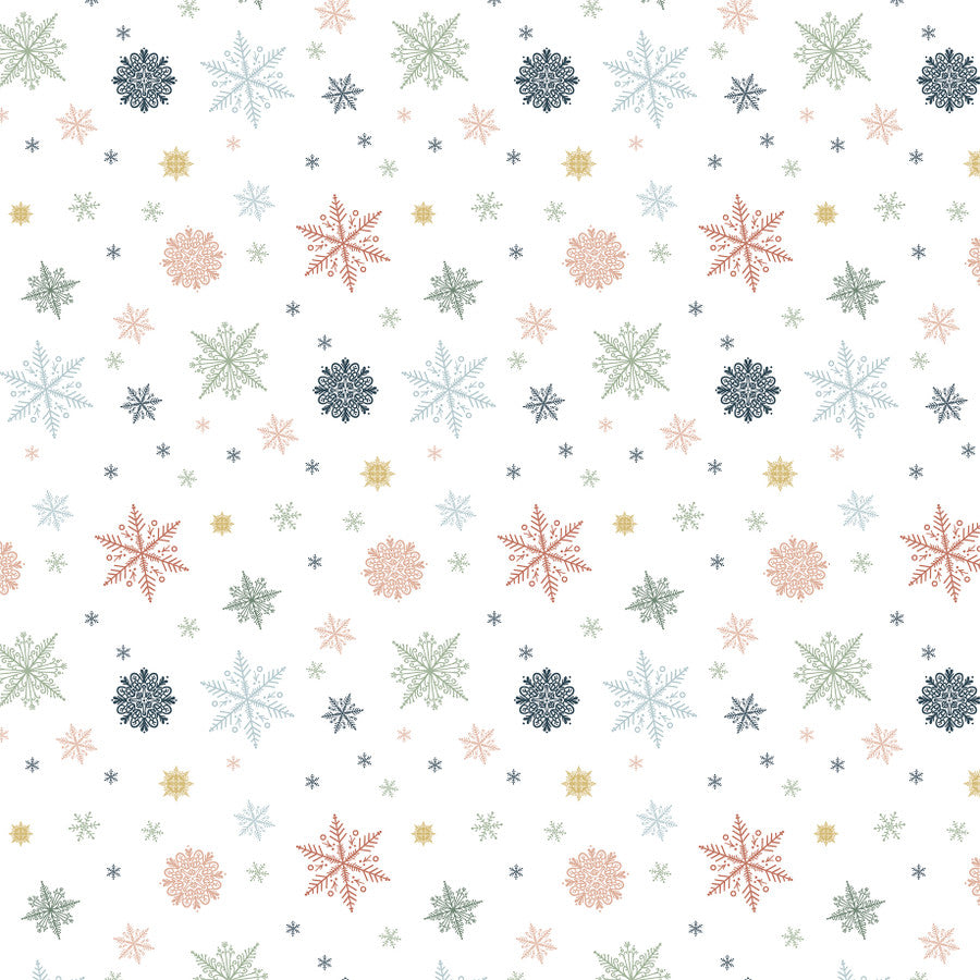 SNOWFLAKE KISSES - 12x12 Patterned Cardstock - Carta Bella