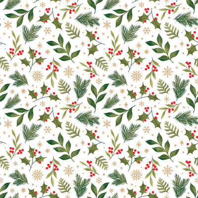 HOLIDAY GREENERY - 12x12 Double-Sided Patterned Paper - Echo Park