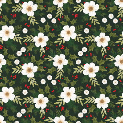 FESTIVE FLORAL - 12x12 Double-Sided Patterned Paper - Echo Park