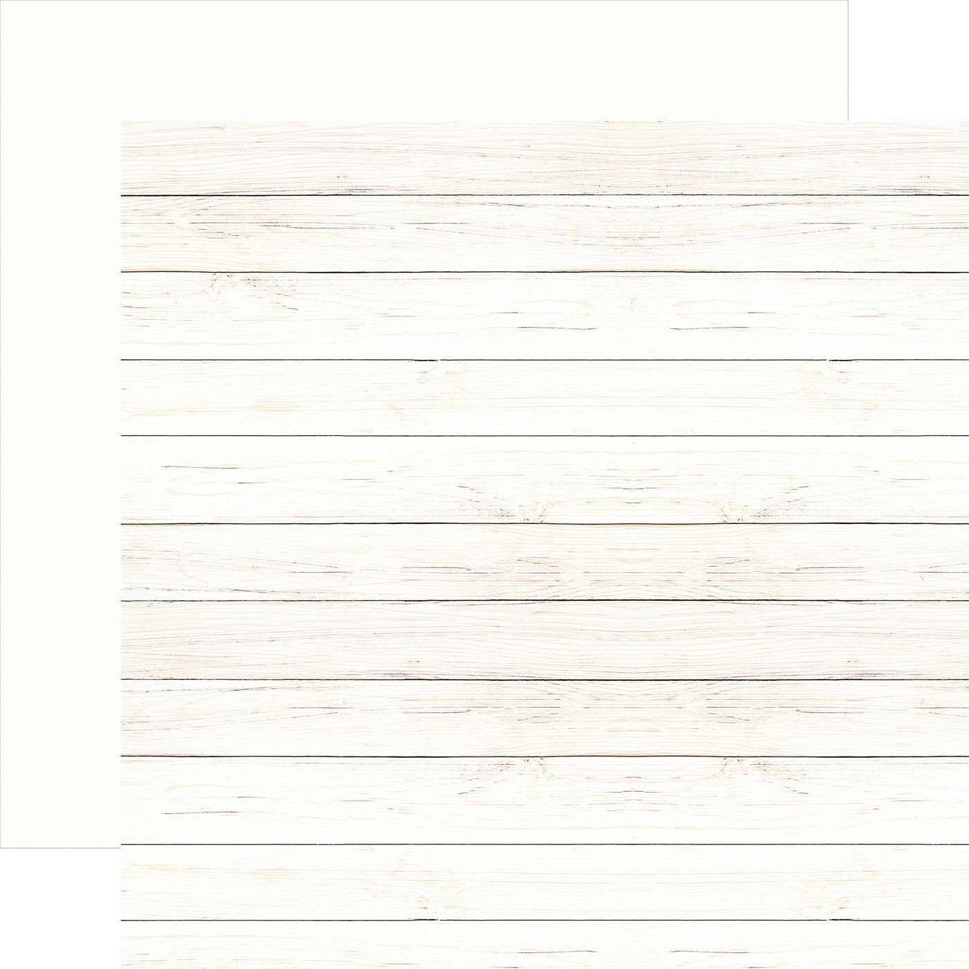 12x12 double-sided patterned paper. (Side A - ivory wood grain, Side B - matching solid reverse)