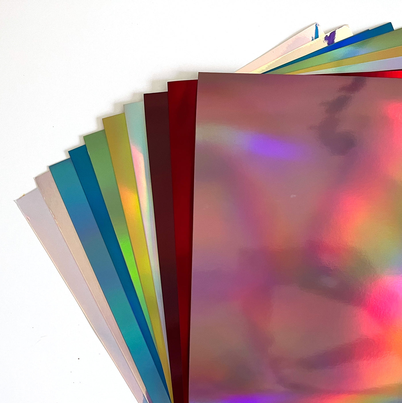 Iridescent Foil Cardstock Complete Variety Pack - 12x12 Foil Cardstock - 10 Sheets - Encore