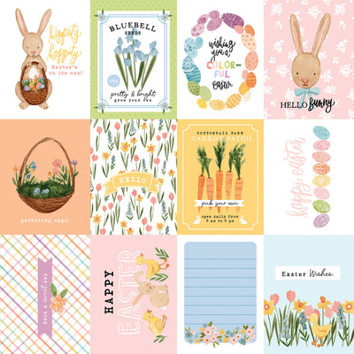 MY FAVORITE EASTER 3X4 JOURNALING CARDS - 12x12 Double-Sided Patterned Paper - Echo Park