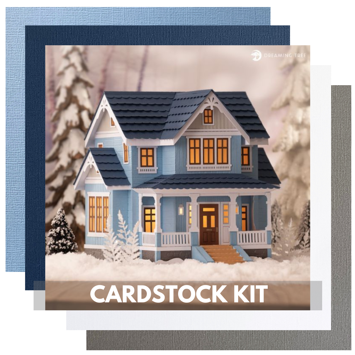 frostwood manor Dreaming Tree Cardstock kit