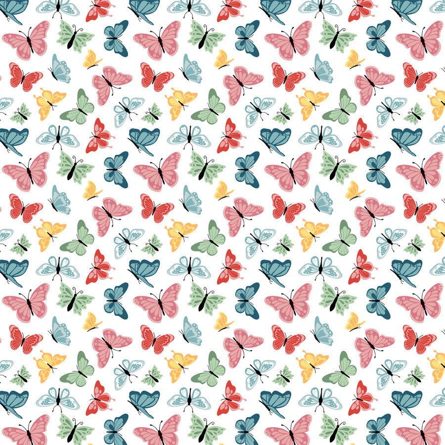 BEAUTIFUL BUTTERFLIES - 12x12 Double-Sided Patterned Paper - Echo Park