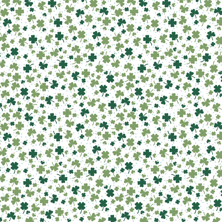 SHAMROCKS - 12x12 Double-Sided Patterned Paper - Echo Park