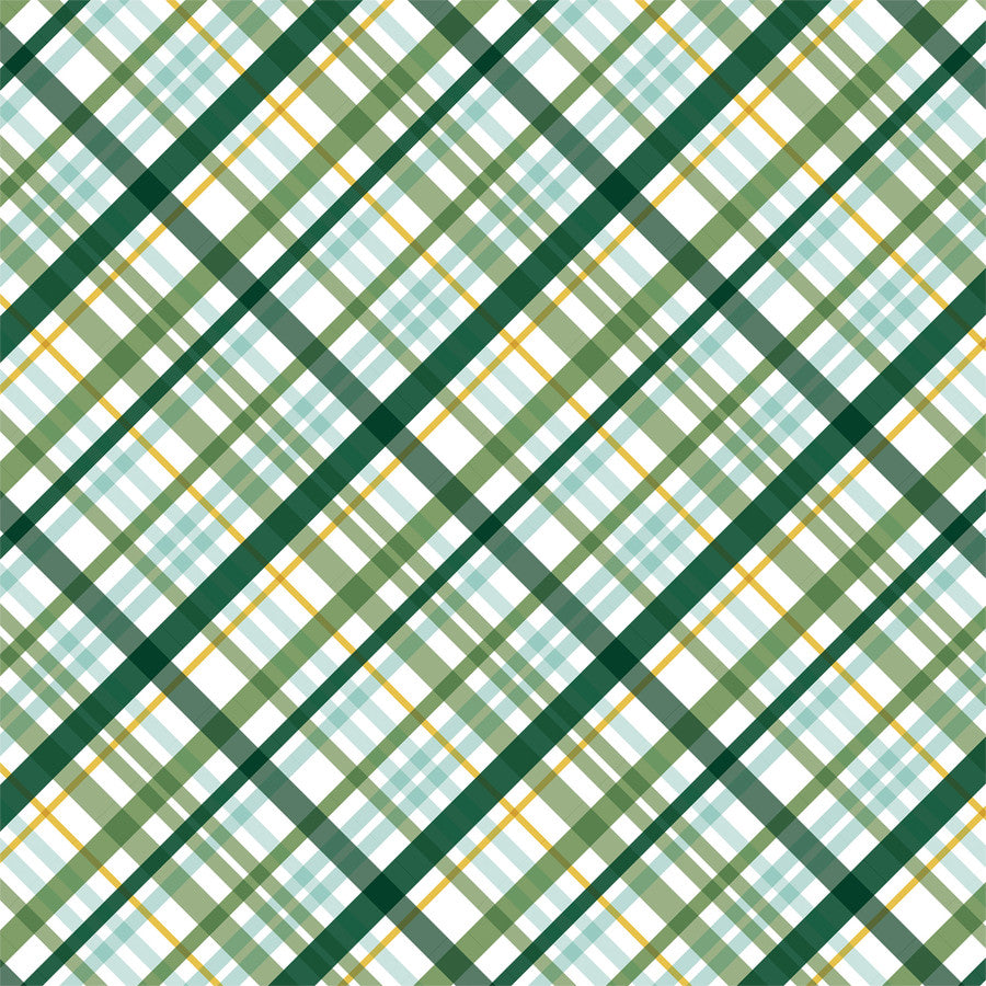 IRISH PLAID - 12x12 Double-Sided Patterned Paper - Echo Park