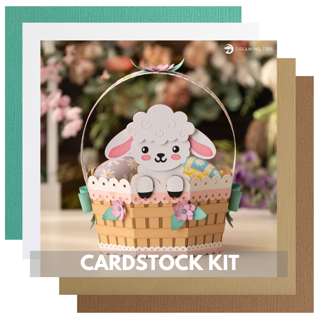 Dreaming Tree Cardstock Kit for Lamb Basket