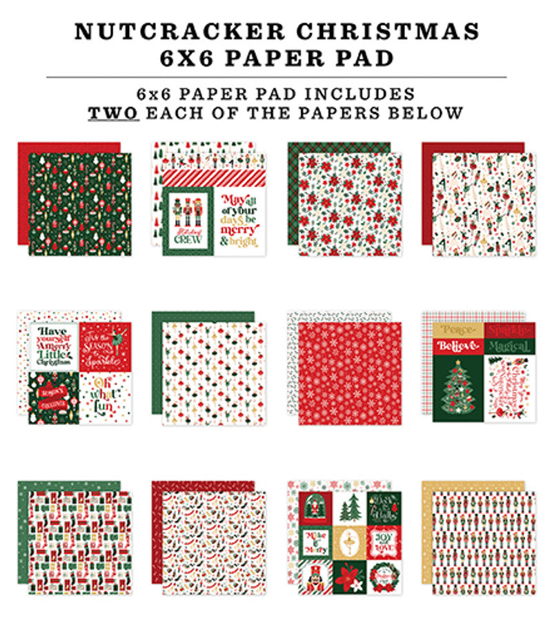 NUTCRACKER CHRISTMAS 6x6 Paper Pad - Echo Park