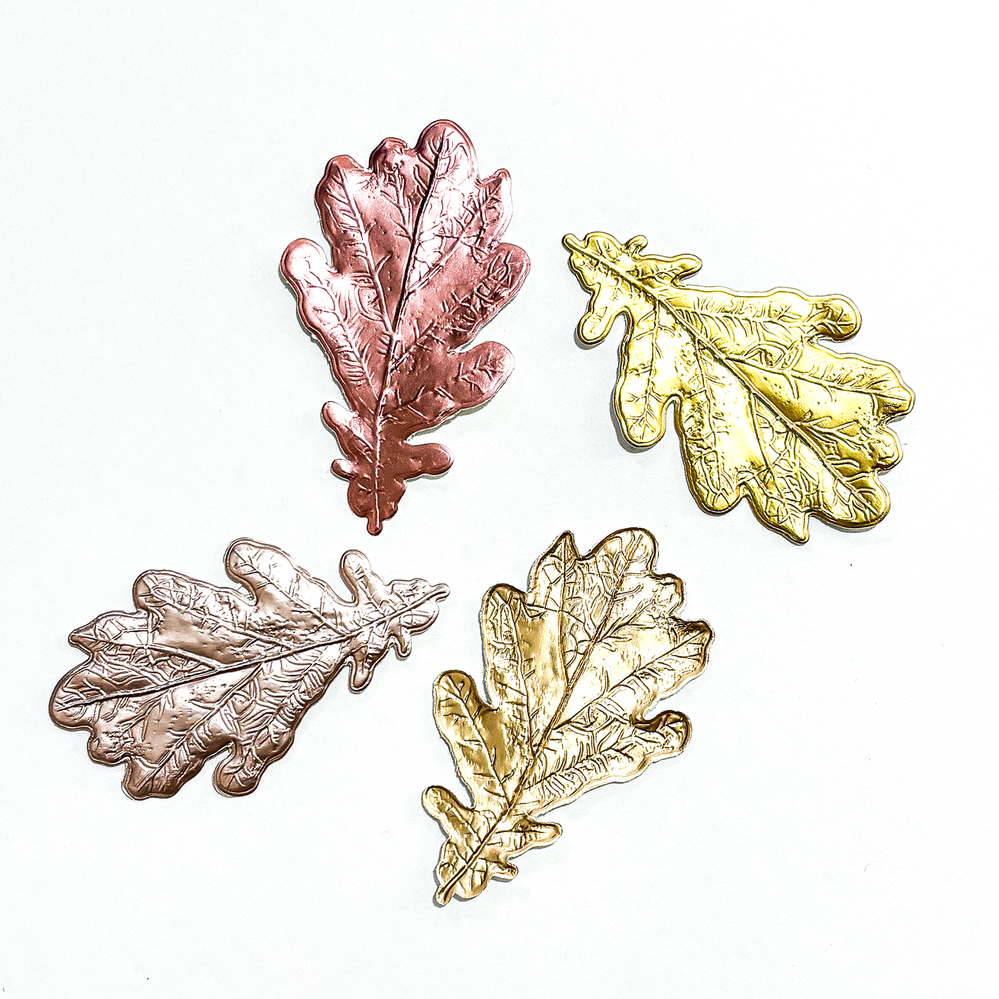 Embossed Leaves Using Foil Cardstock