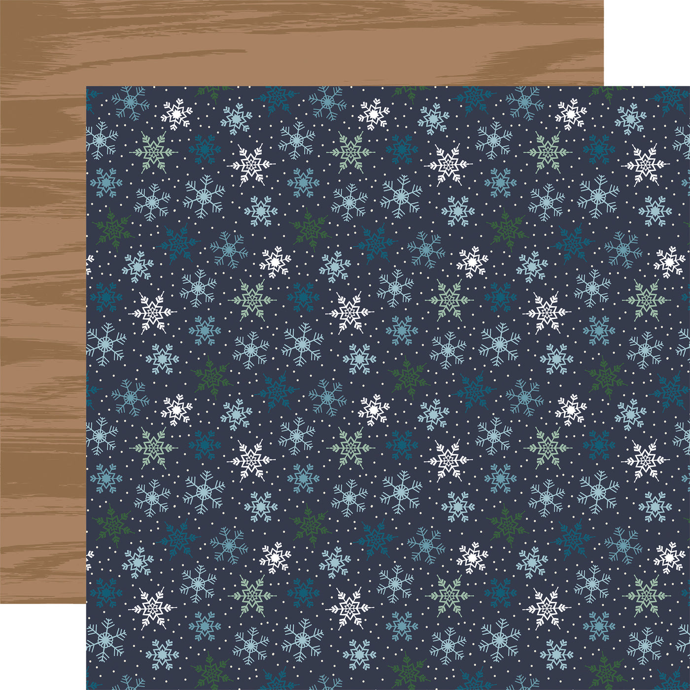 FROSTED FLURRIES - 12x12 Patterned Cardstock - Carta Bella