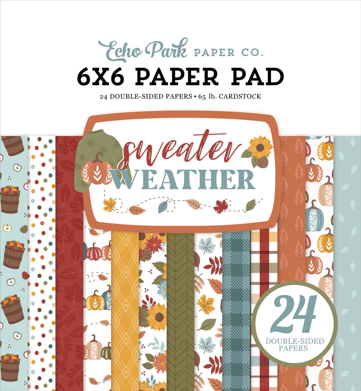 24 double-sided pages with patterns and theme for the autumn season. 6x6 pad is convenient to use for card making and paper crafts. Archival quality.