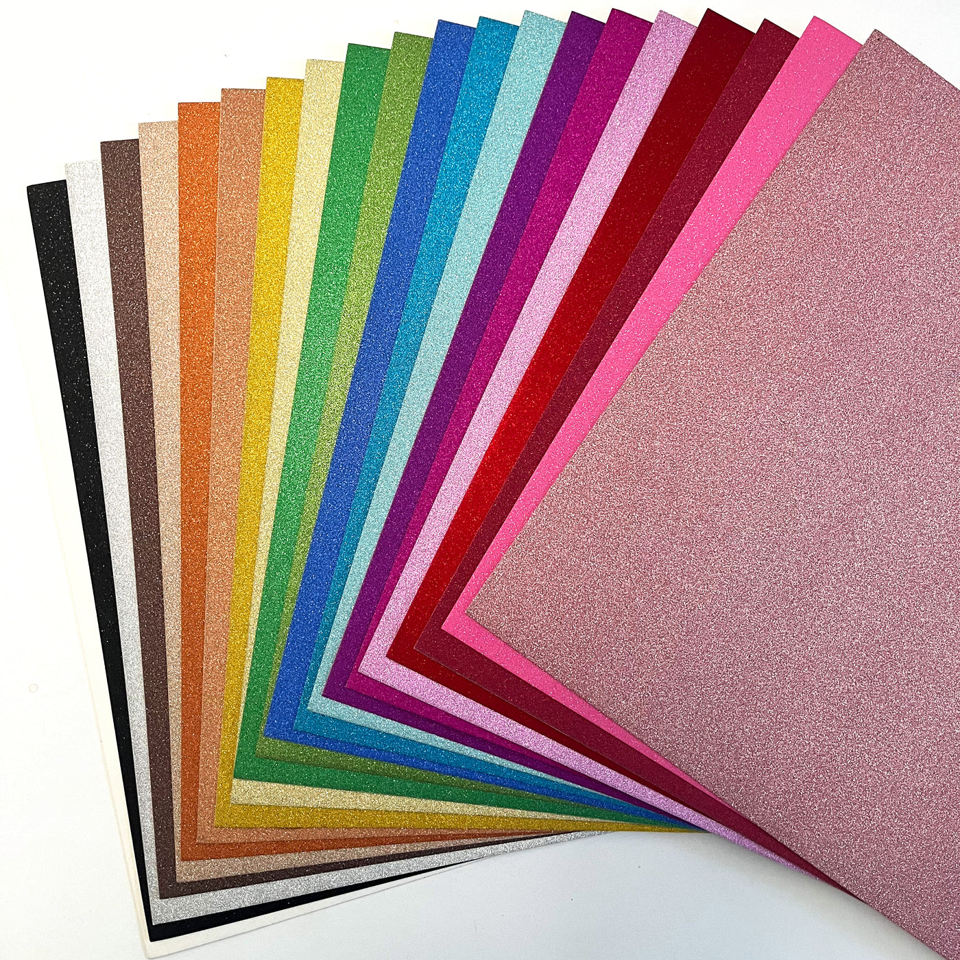 WOW FINE GLITTER CARDSTOCK VARIETY PACK - 21 Sheets - Encore Paper