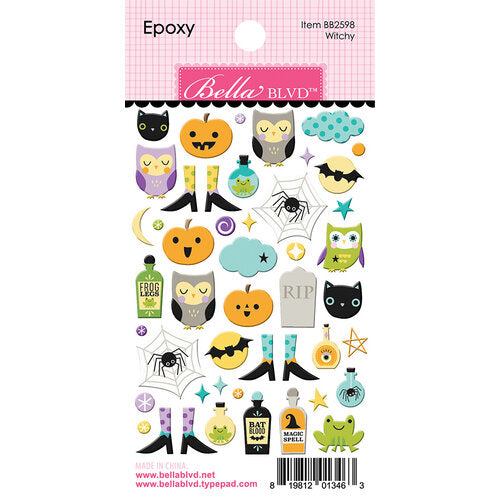 WITCHY - Self-Adhesive Epoxy Stickers - Bella Blvd – The 12x12 ...