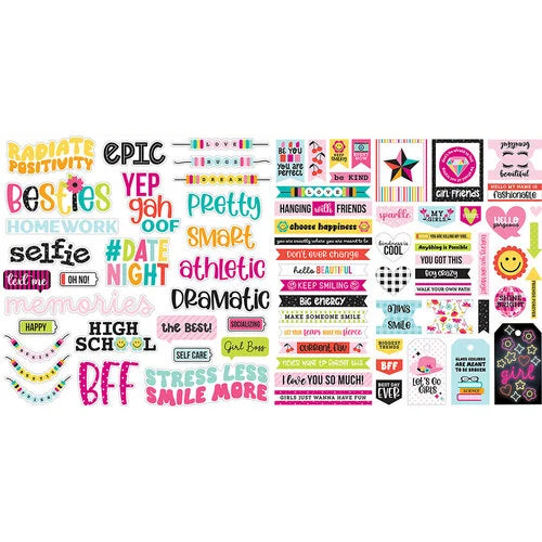 TEEN VIBE CAITLYN Ephemera Words - Bella Blvd