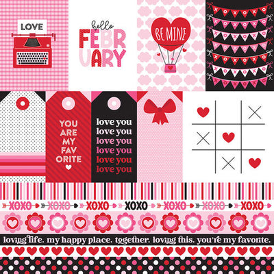 FEBRUARY - 12x12 Double-Sided Patterned Paper - BELLA BLVD