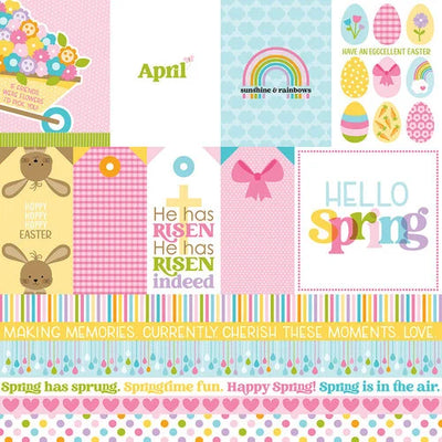 APRIL - 12x12 Double-Sided Patterned Paper - BELLA BLVD