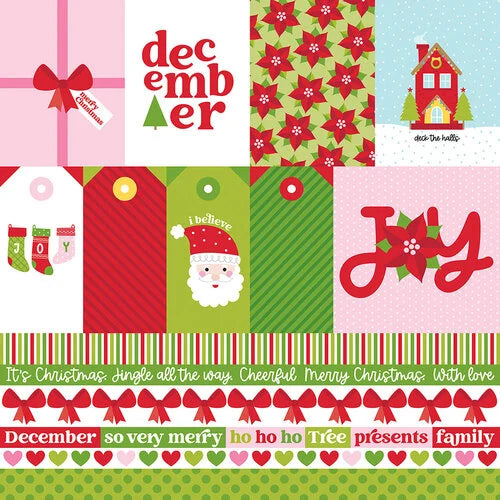 DECEMBER - 12x12 Double-Sided Patterned Paper - BELLA BLVD