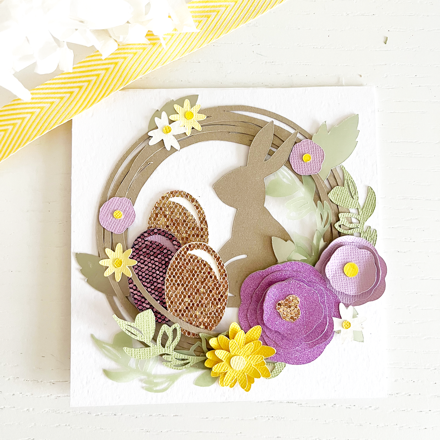 Handmade Easter card featuring Encore Textured Cardstock and Specialty Cardstock